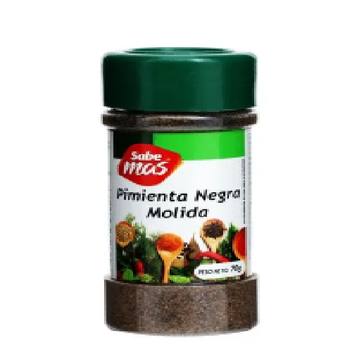 Pimienta Sabemas Negra Molida En Frasco - 70 g